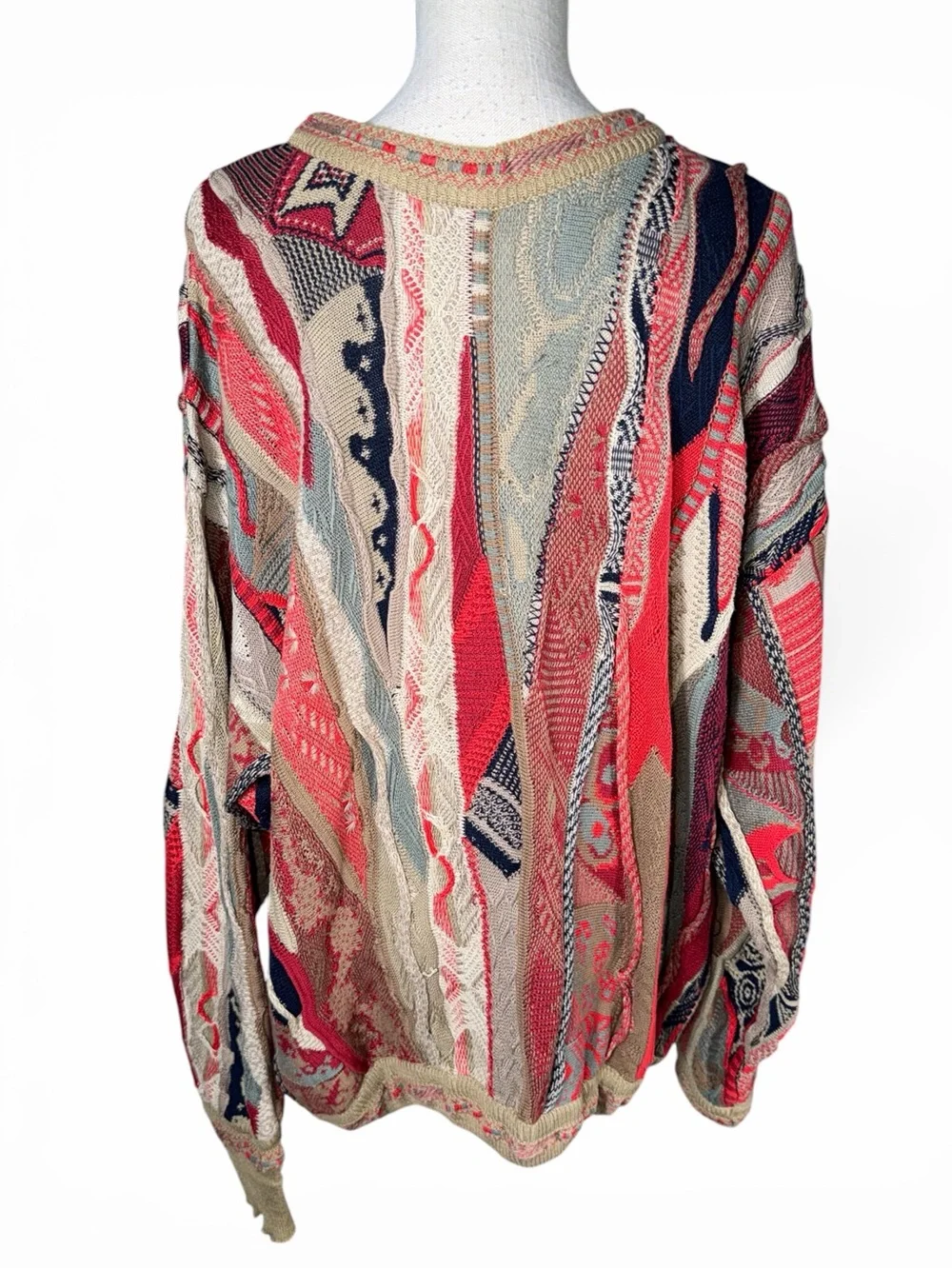 Vintage 90's Carlo Alberto Coogi Style Eclectic Grandpa Sweater
